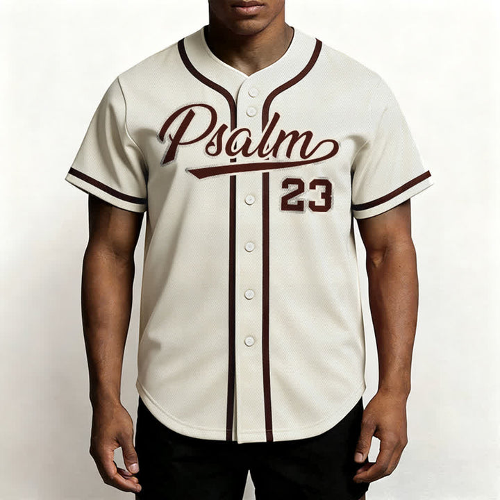 Maillot de baseball unisexe style rétro sport Christianartworkshop Psaume 23 - image 54