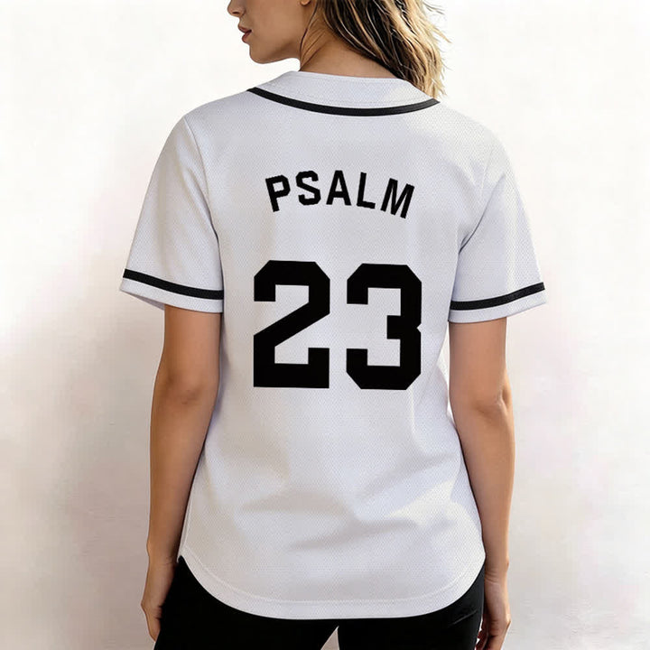 Maillot de baseball unisexe style rétro sport Christianartworkshop Psaume 23 - image 13