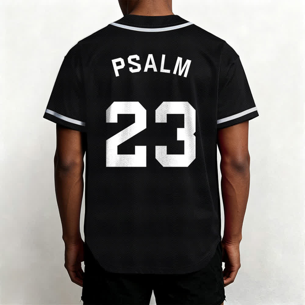 Maillot de baseball unisexe style rétro sport Christianartworkshop Psaume 23 - image 18