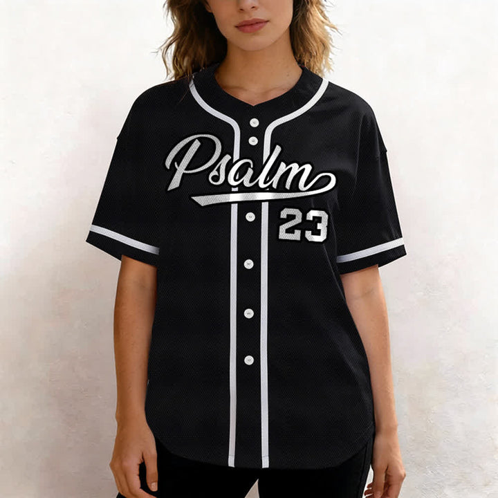 Maillot de baseball unisexe style rétro sport Christianartworkshop Psaume 23 - image 19