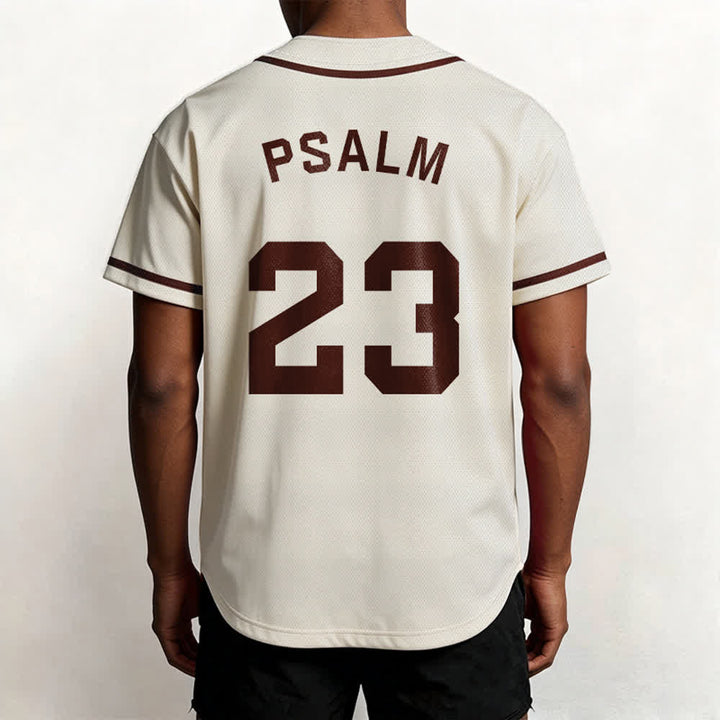 Maillot de baseball unisexe style rétro sport Christianartworkshop Psaume 23 - image 55