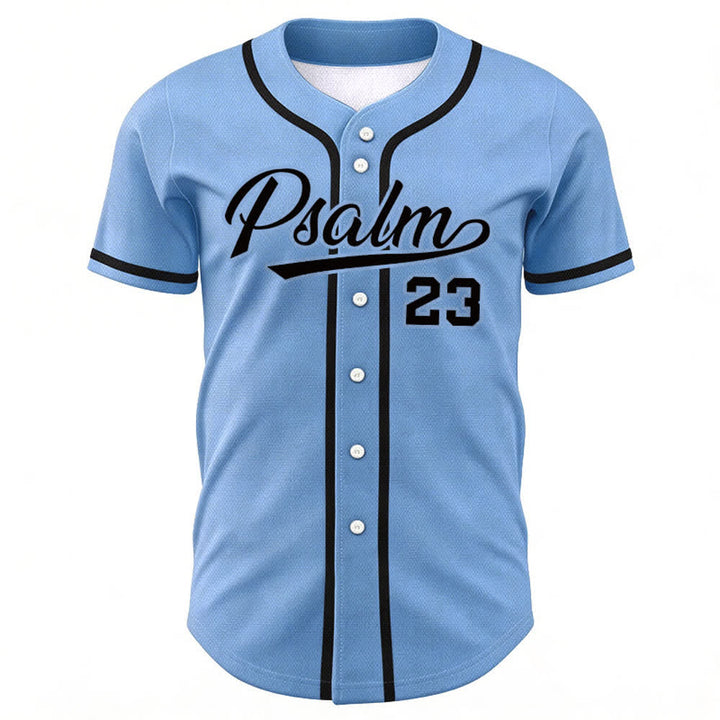 Maillot de baseball unisexe style rétro sport Christianartworkshop Psaume 23 - image 36