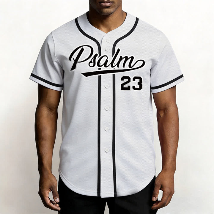 Maillot de baseball unisexe style rétro sport Christianartworkshop Psaume 23 - image 10