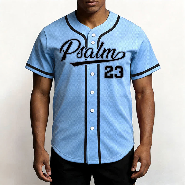 Maillot de baseball unisexe style rétro sport Christianartworkshop Psaume 23 - image 38