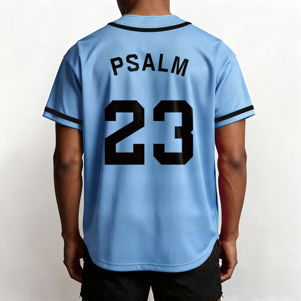 Maillot de baseball unisexe style rétro sport Christianartworkshop Psaume 23 - image 39