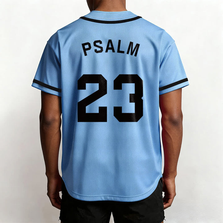 Maillot de baseball unisexe style rétro sport Christianartworkshop Psaume 23 - image 39
