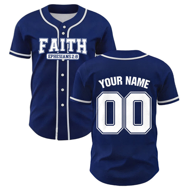 Maillot de baseball personnalisé avec nom et numéro Christianartworkshop - image 1