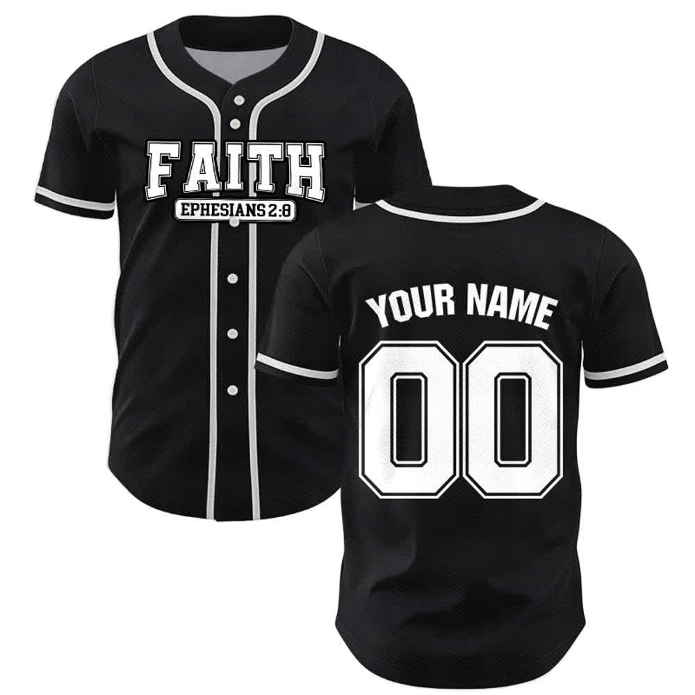 Maillot de baseball personnalisé avec nom et numéro Christianartworkshop - image 25