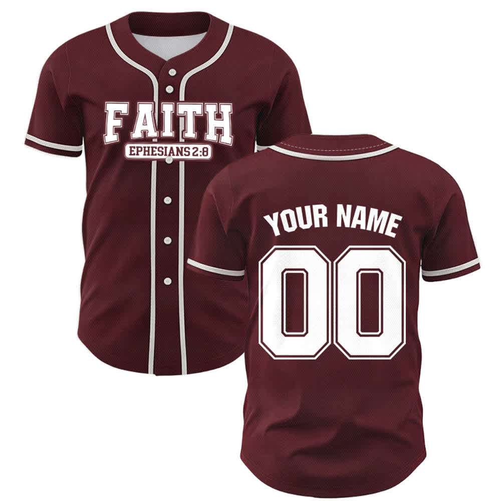 Maillot de baseball personnalisé avec nom et numéro Christianartworkshop - image 41