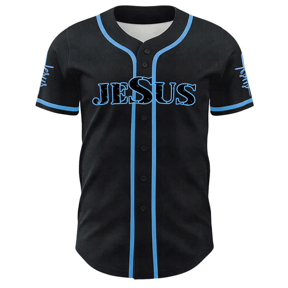 Christianartworkshop Maillot de baseball unisexe de foi Jésus est mon tout - image 1