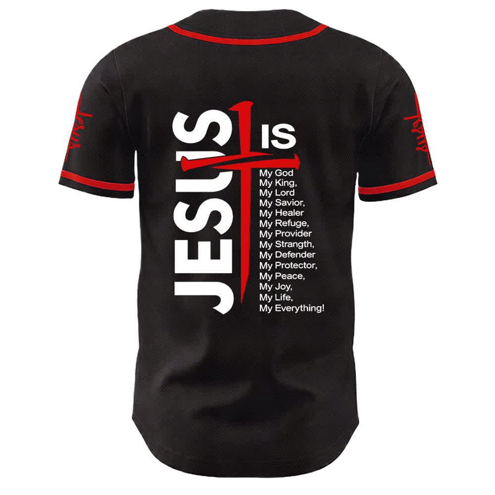 Christianartworkshop Maillot de baseball unisexe de foi Jésus est mon tout - image 5