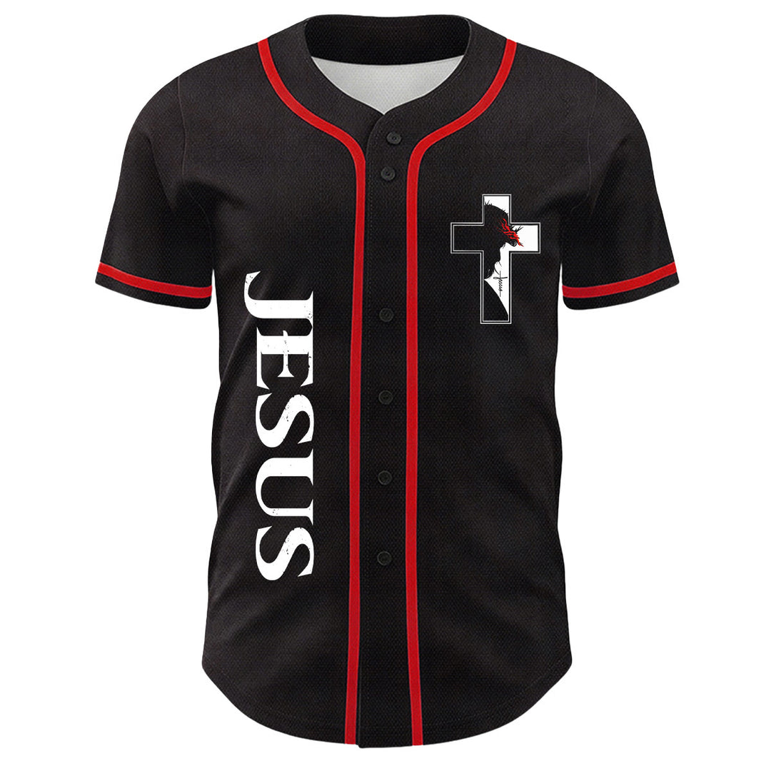 Maillot de baseball avec motif croix crucifix de la Vierge Marie chrétienne - image 2