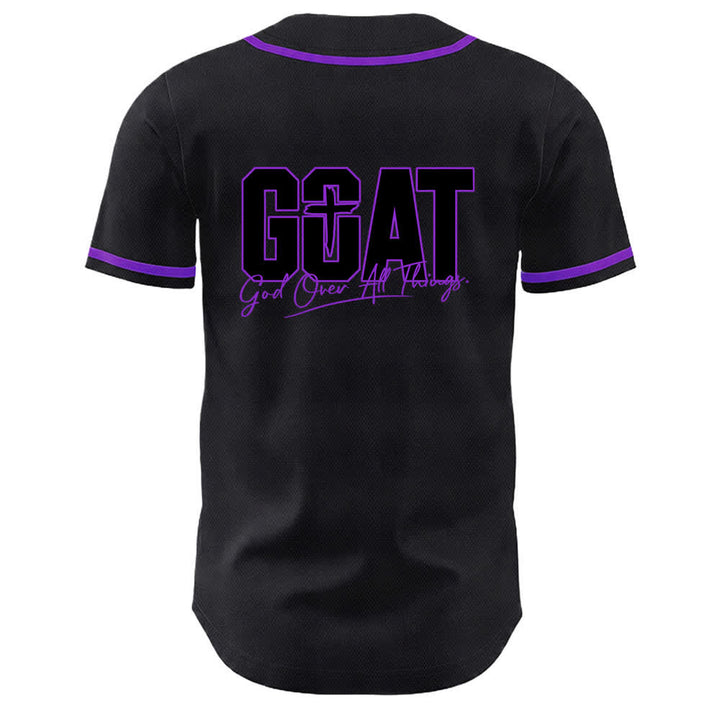 Christianartworkshop GOAT Dieu sur toutes choses Maillot de baseball unisexe croix simple - image 19