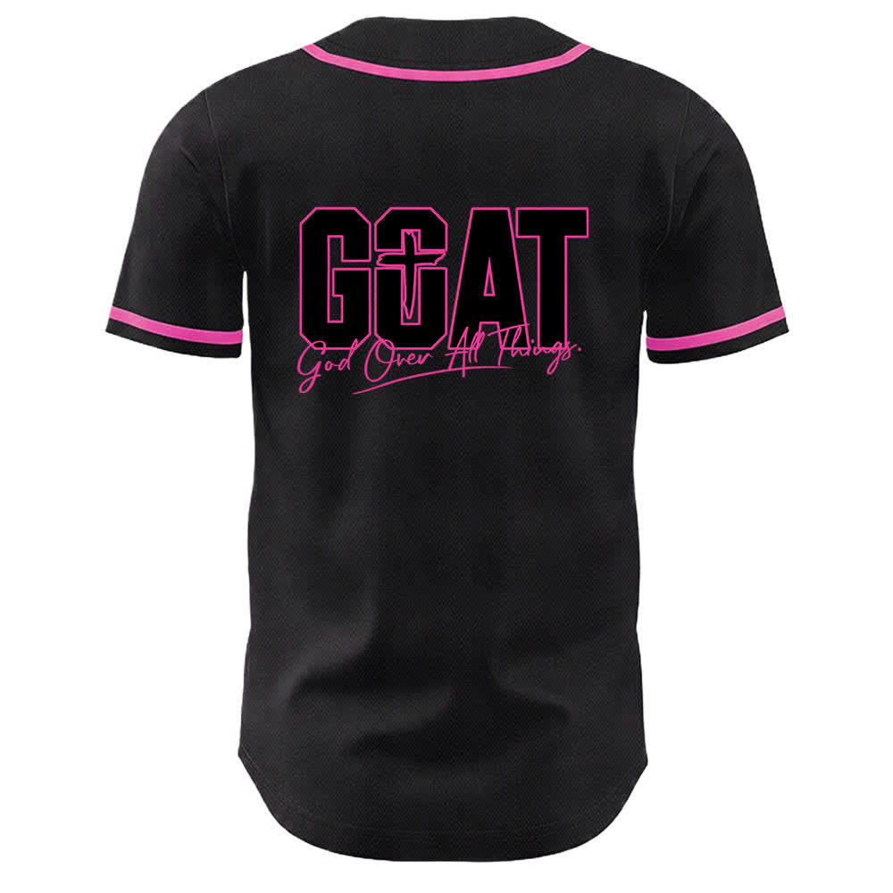 Christianartworkshop GOAT Dieu sur toutes choses Maillot de baseball unisexe croix simple - image 22