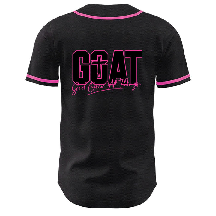 Christianartworkshop GOAT Dieu sur toutes choses Maillot de baseball unisexe croix simple - image 22