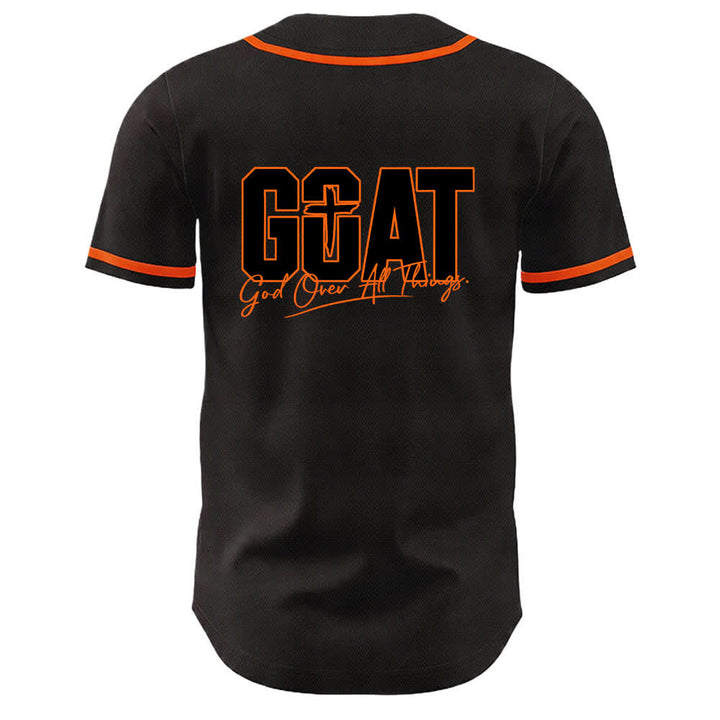Christianartworkshop GOAT Dieu sur toutes choses Maillot de baseball unisexe croix simple - image 10