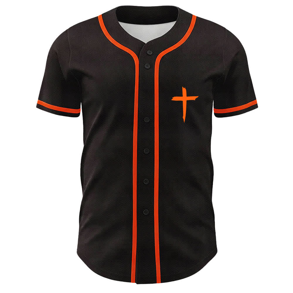 Christianartworkshop GOAT Dieu sur toutes choses Maillot de baseball unisexe croix simple - image 11