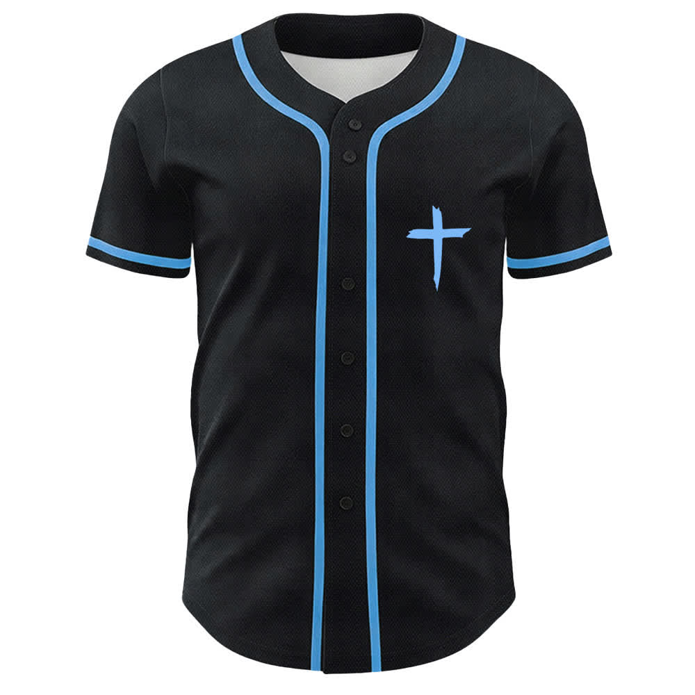 Christianartworkshop GOAT Dieu sur toutes choses Maillot de baseball unisexe croix simple - image 14