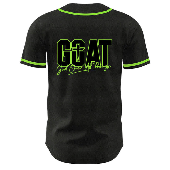Christianartworkshop GOAT Dieu sur toutes choses Maillot de baseball unisexe croix simple - image 16