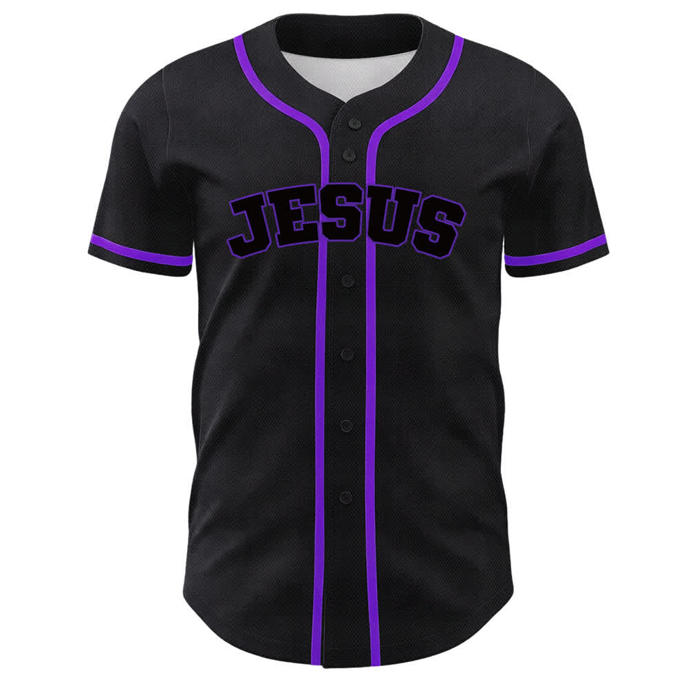 Maillot de baseball unisexe Christianartworkshop Team Jesus Numéro 7 Était Est Est À Venir - image 23