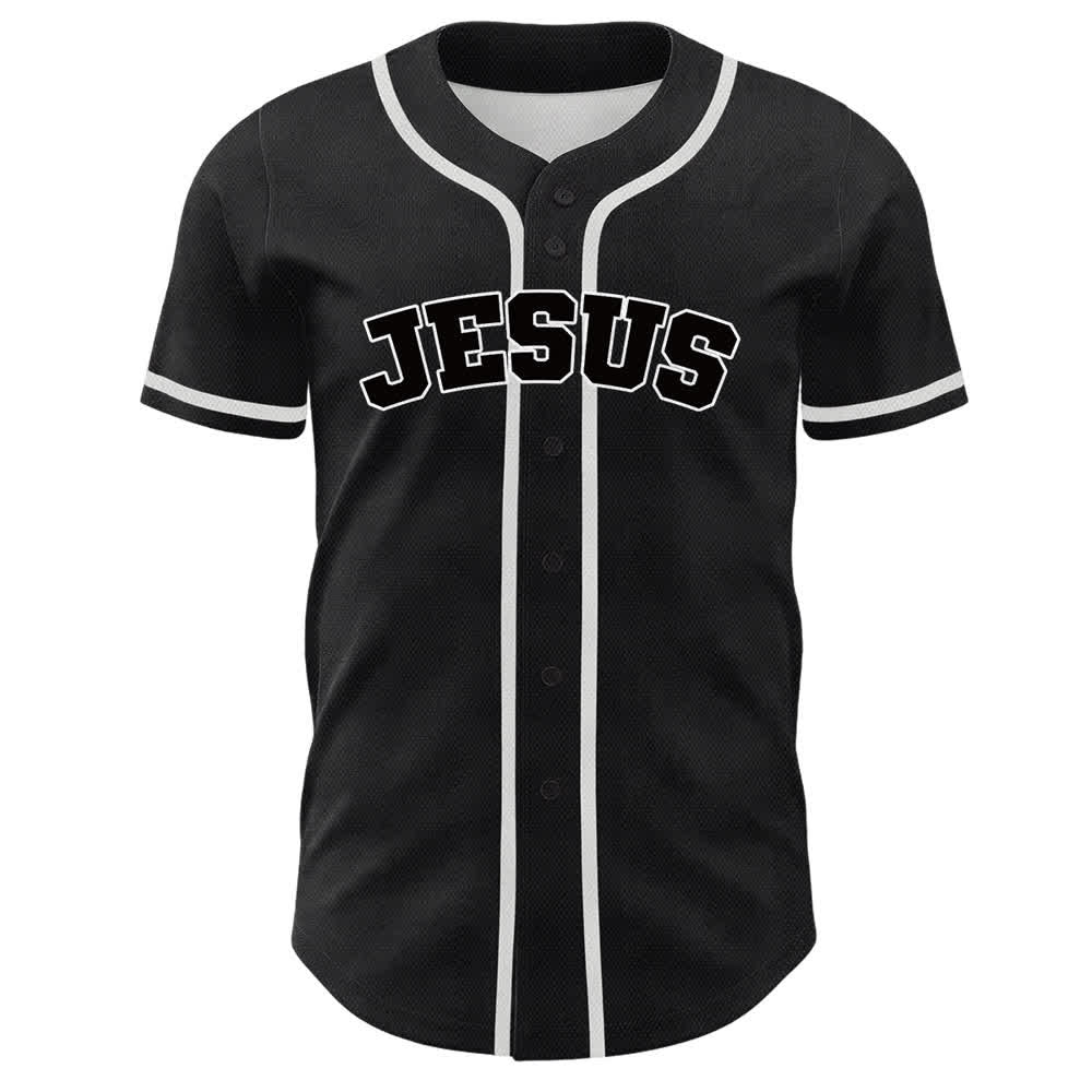 Maillot de baseball unisexe Christianartworkshop Team Jesus Numéro 7 Était Est Est À Venir - image 8