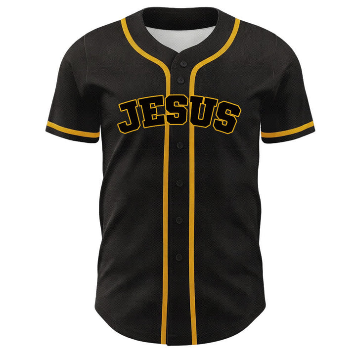 Maillot de baseball unisexe Christianartworkshop Team Jesus Numéro 7 Était Est Est À Venir - image 5