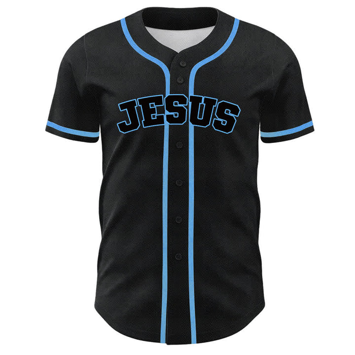 Maillot de baseball unisexe Christianartworkshop Team Jesus Numéro 7 Était Est Est À Venir - image 2