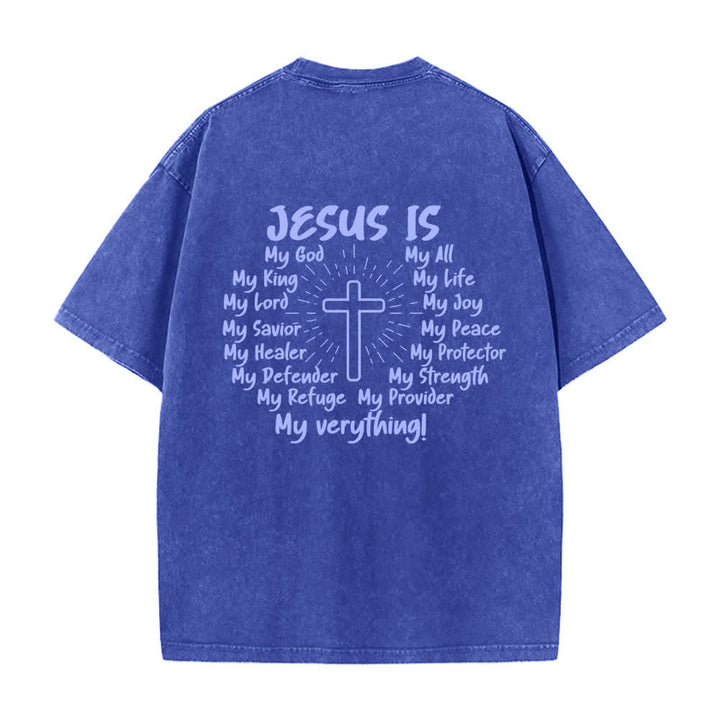 Christianartworkshop T-shirt oversize délavé avec imprimé croix au dos - image 19