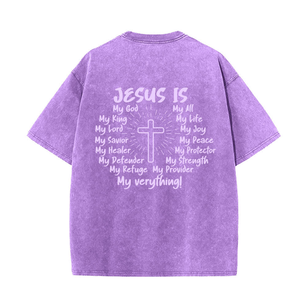 Christianartworkshop T-shirt oversize délavé avec imprimé croix au dos - image 22
