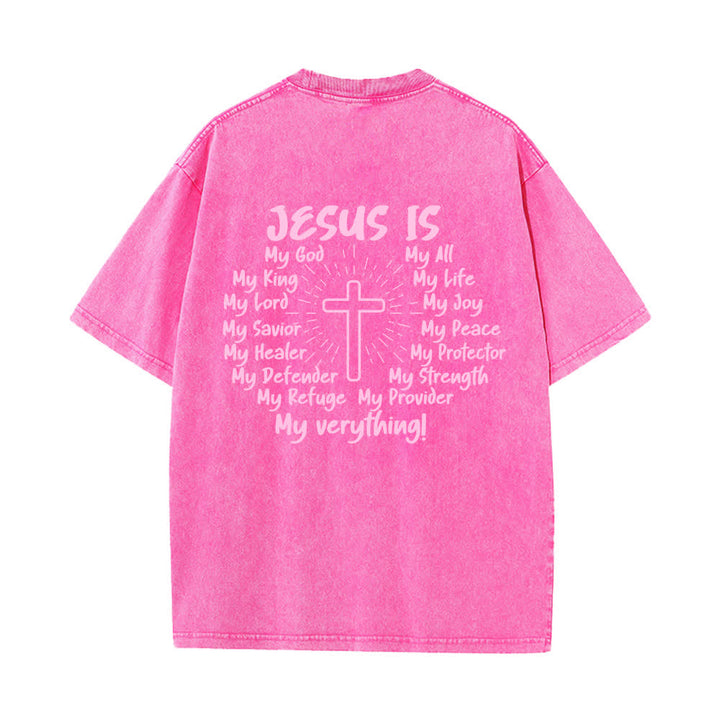 Christianartworkshop T-shirt oversize délavé avec imprimé croix au dos - image 25