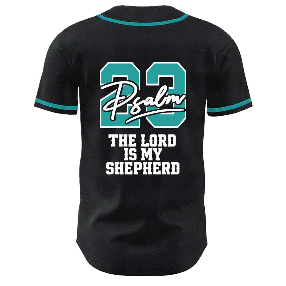 Maillot de baseball Christianartworkshop Psaume 23 Noir et Or - image 7
