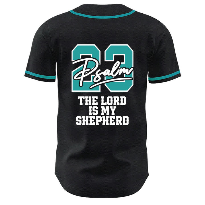 Maillot de baseball Christianartworkshop Psaume 23 Noir et Or - image 7