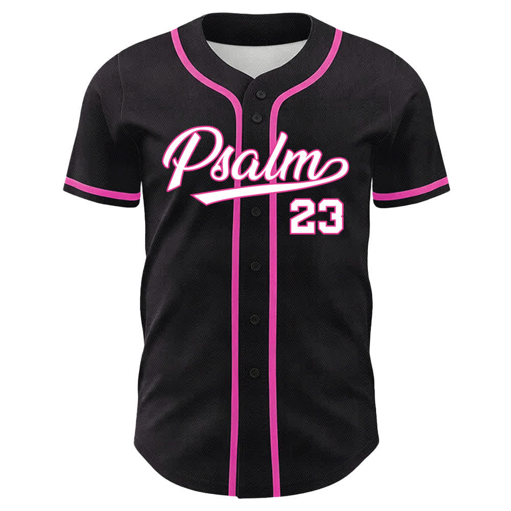 Maillot de baseball Christianartworkshop Psaume 23 Noir et Or - image 5