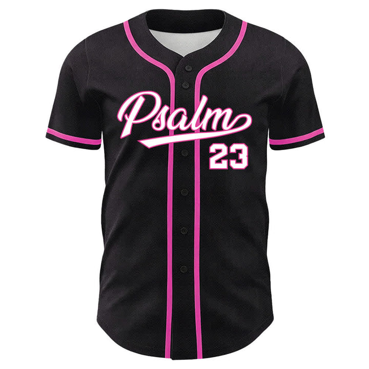 Maillot de baseball Christianartworkshop Psaume 23 Noir et Or - image 5