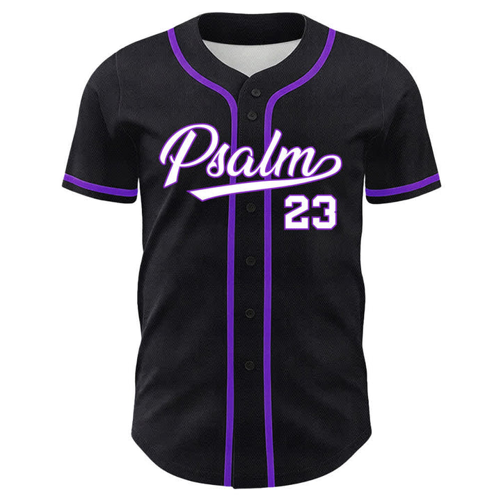 Maillot de baseball Christianartworkshop Psaume 23 Noir et Or - image 20