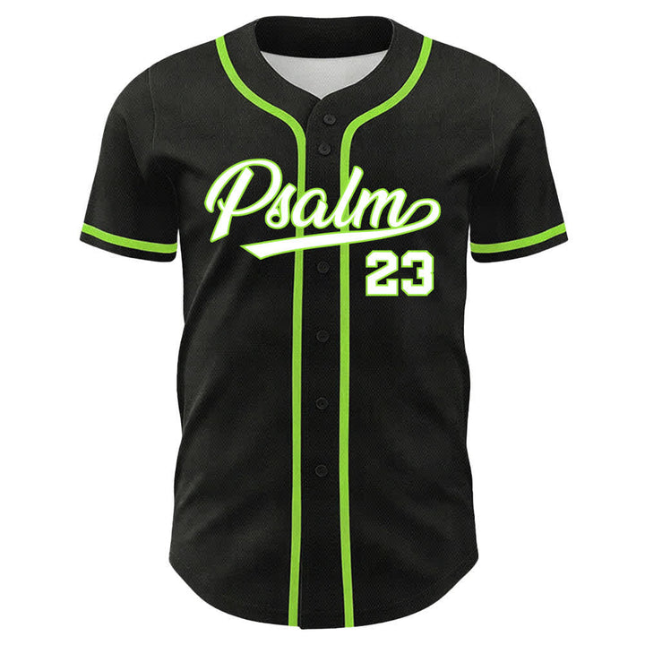 Maillot de baseball Christianartworkshop Psaume 23 Noir et Or - image 14