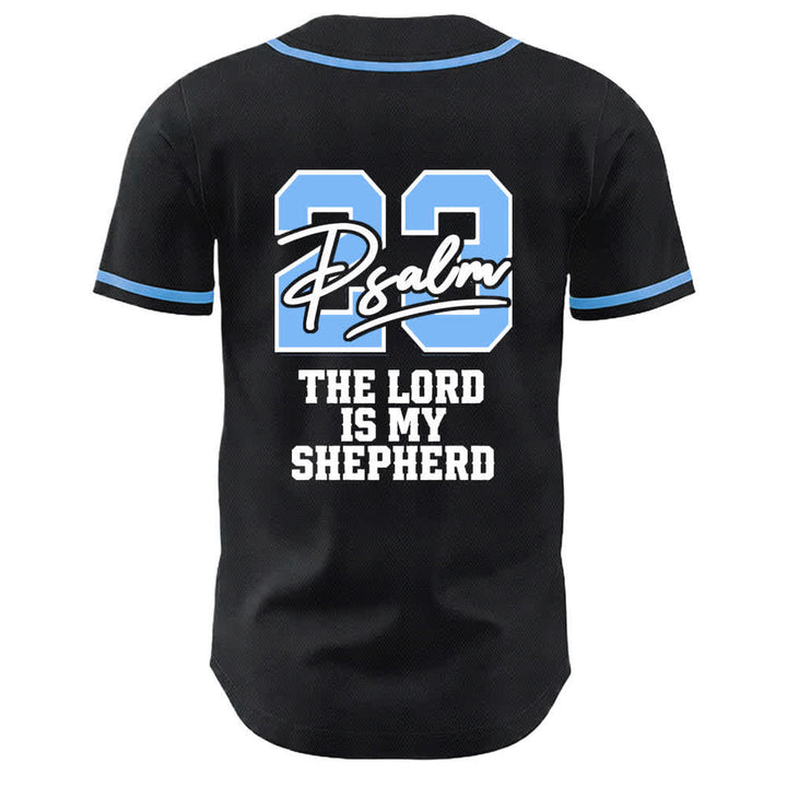 Maillot de baseball Christianartworkshop Psaume 23 Noir et Or - image 10
