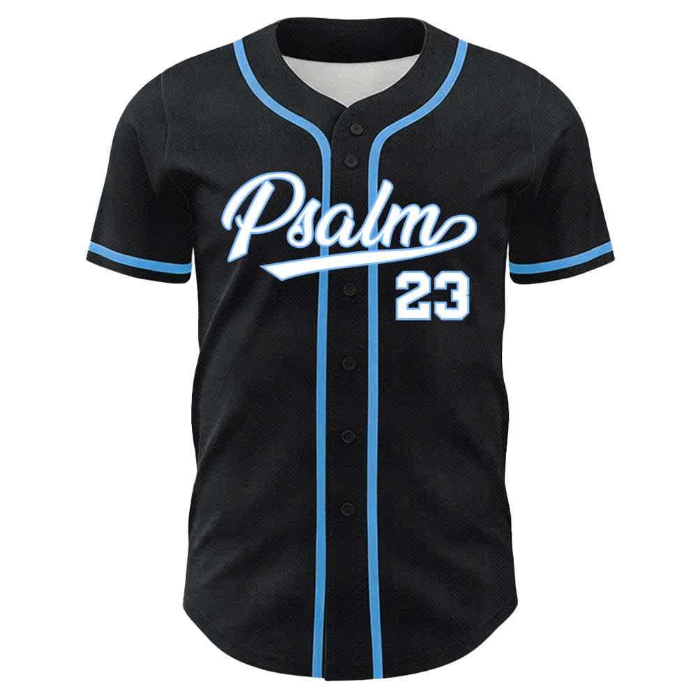 Maillot de baseball Christianartworkshop Psaume 23 Noir et Or - image 11