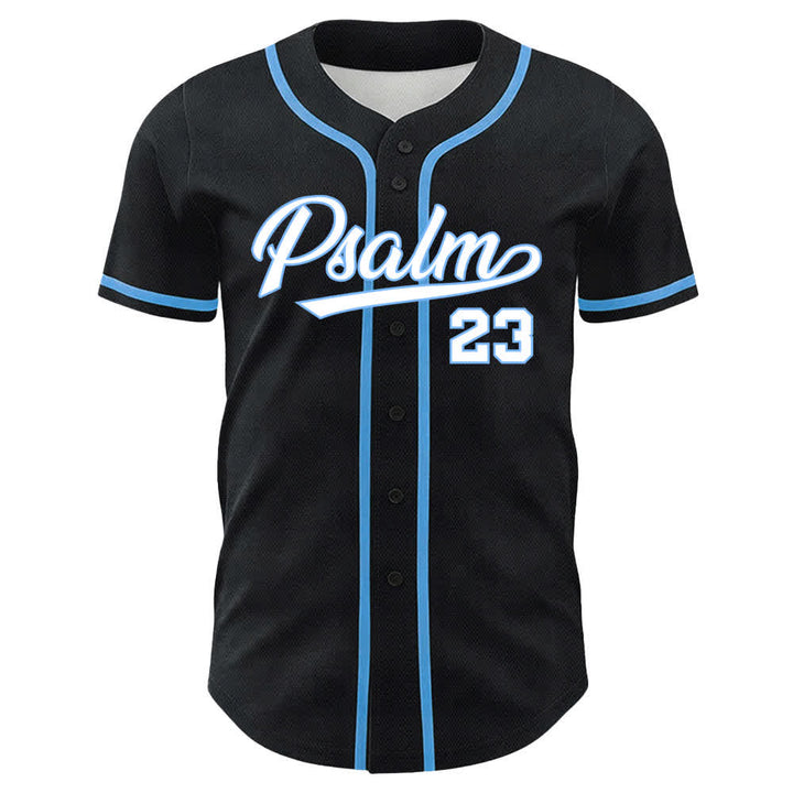 Maillot de baseball Christianartworkshop Psaume 23 Noir et Or - image 11