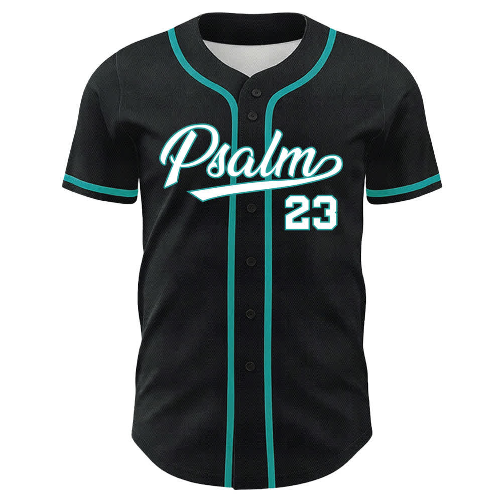 Maillot de baseball Christianartworkshop Psaume 23 Noir et Or - image 8