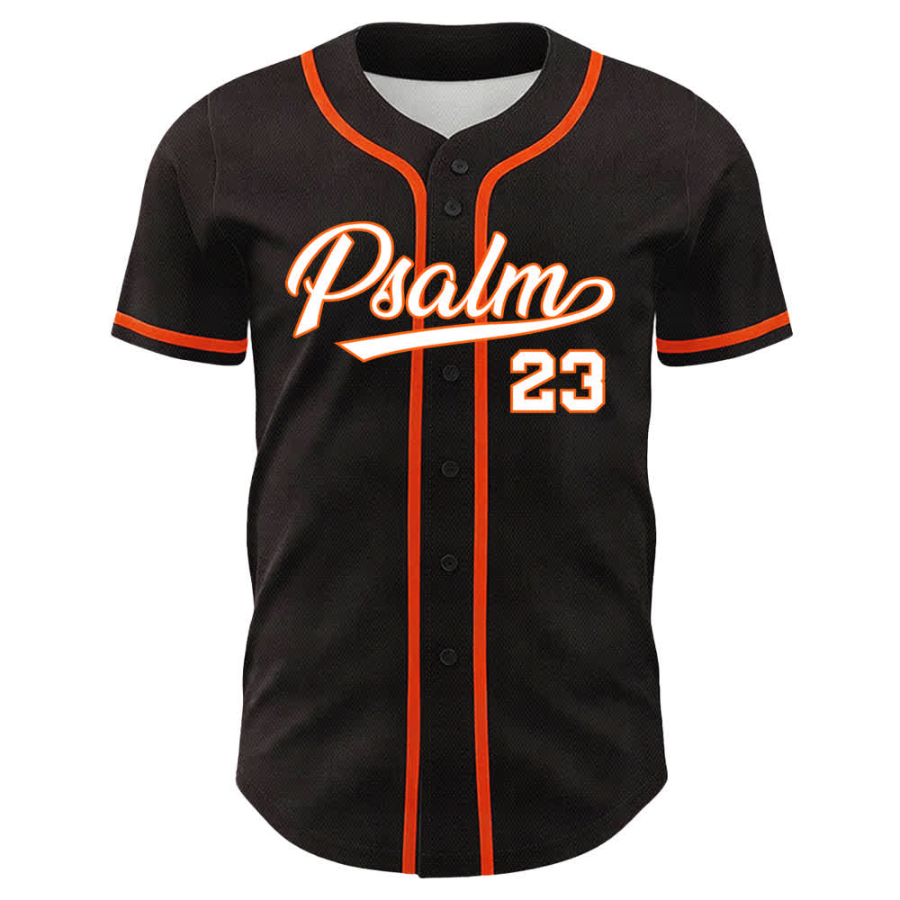 Maillot de baseball Christianartworkshop Psaume 23 Noir et Or - image 17