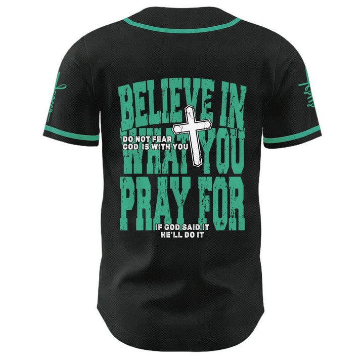 Christianartworkshop Maillot de baseball à boutons noirs et rouges Jésus - image 7