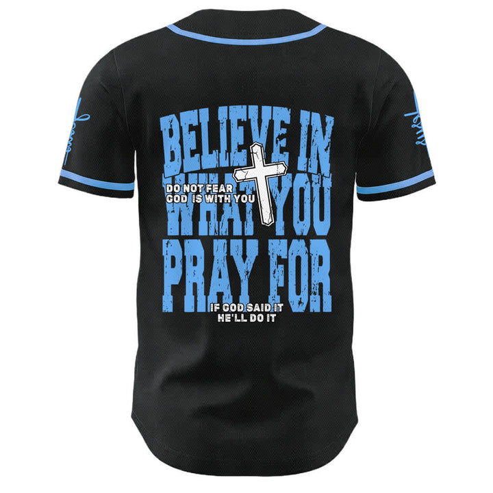 Christianartworkshop Maillot de baseball à boutons noirs et rouges Jésus - image 16