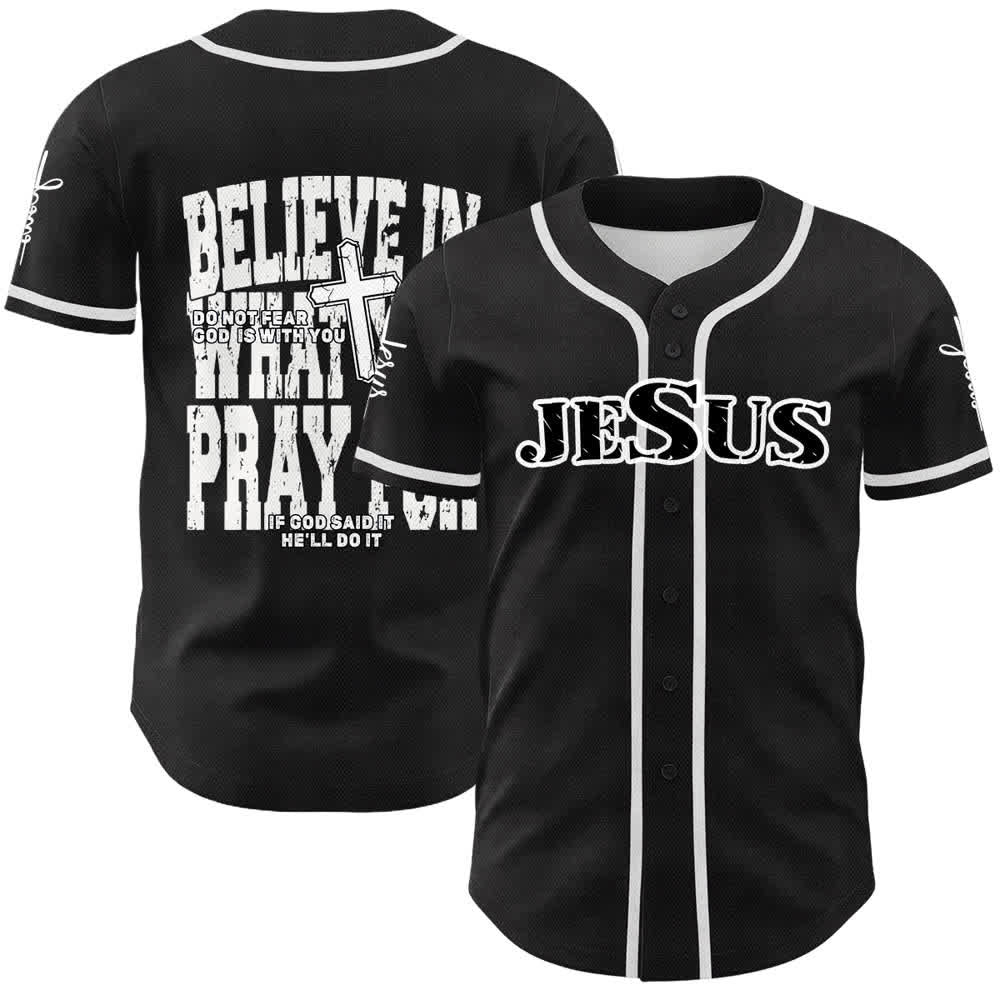 Christianartworkshop Maillot de baseball à boutons noirs et rouges Jésus - Blanc - 5XL - image 3