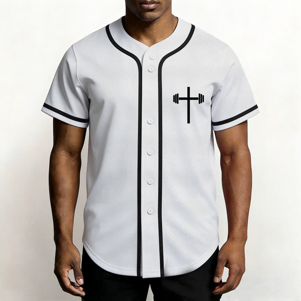 Christianartworkshop Maillot de baseball gothique Jésus sauve - image 4