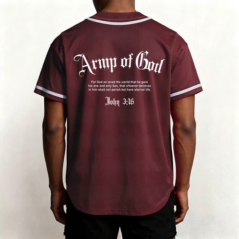 Maillot de baseball streetwear Armée de Dieu de Christianartworkshop - image 19