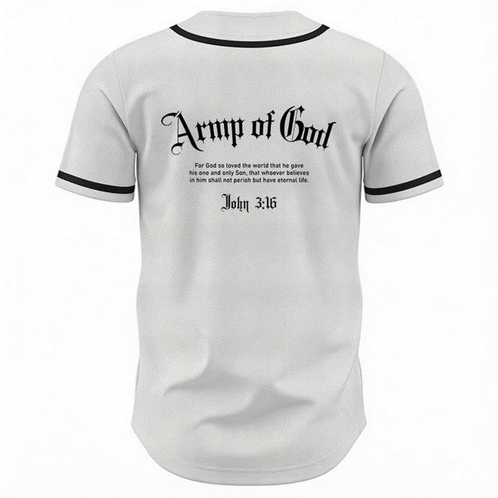 Maillot de baseball streetwear Armée de Dieu de Christianartworkshop - image 1