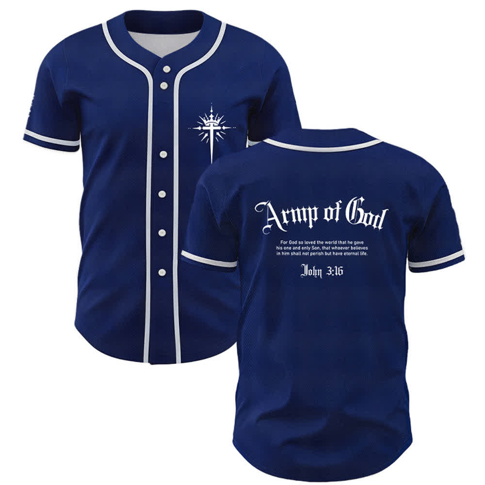 Maillot de baseball streetwear Armée de Dieu de Christianartworkshop - Marine - 5XL - image 49