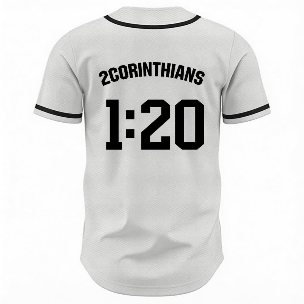 Maillot de baseball Christianartworkshop Amen noir et blanc - image 1