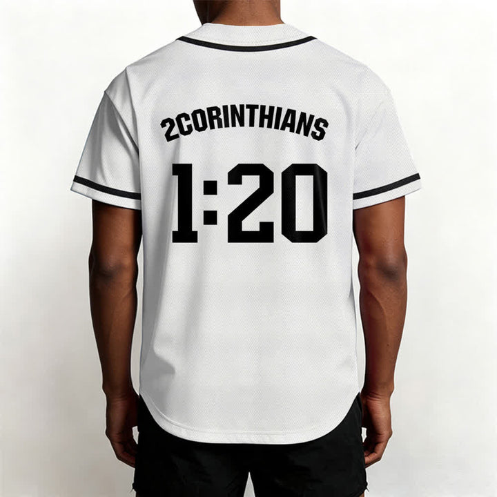 Maillot de baseball Christianartworkshop Amen noir et blanc - image 5